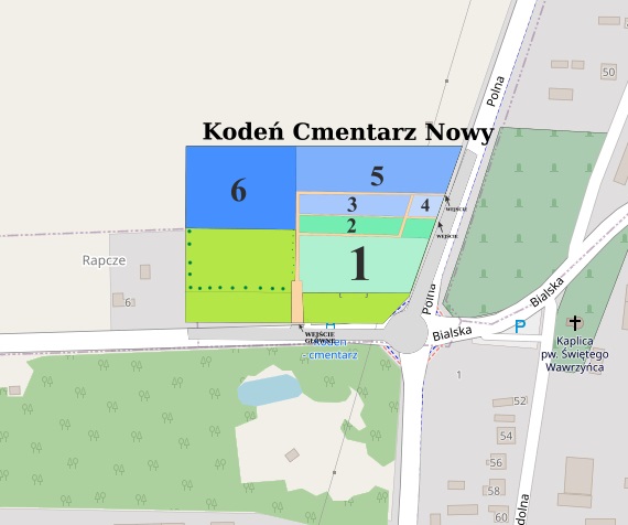 Obraz przedstawiający Kodeń cmentarz Nowy