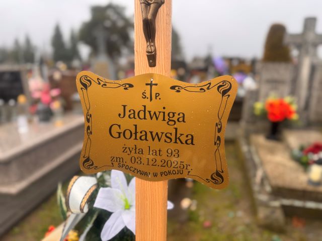Grób Jadwiga Goławska